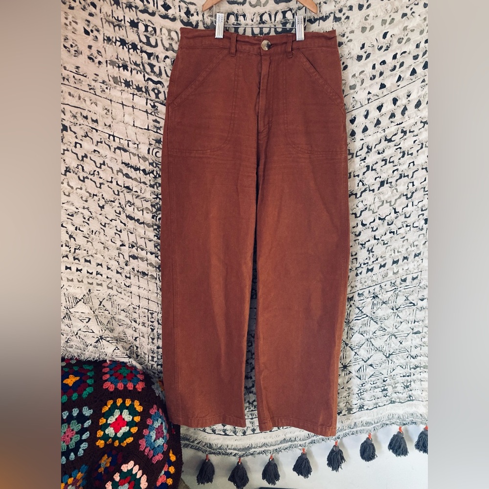 Mollusk painter pants cognac size medium